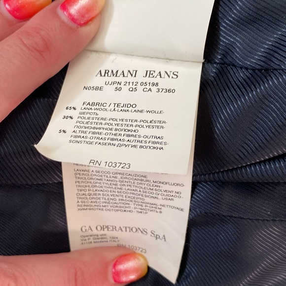 Armani Jeans, women’s wool blazer size 12 - Picture 4 of 7